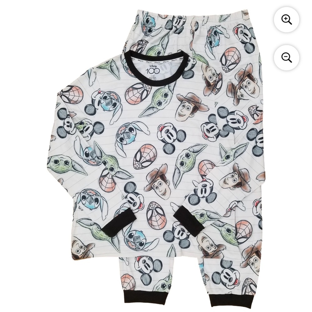 Disney 100 Black and White Graphic soft pajamas